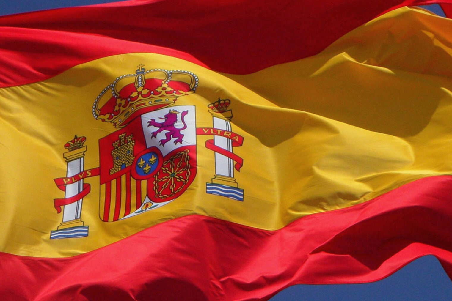 Flagge Fahne Spanien Himmel