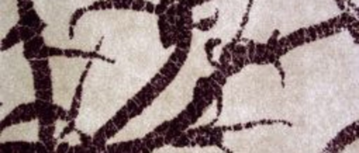Textilprobe; Mischfilz, bedruckt, ausgebrannt; 166 x 102 cm Textilprobe; Mischfilz, bedruckt, ausgebrannt; 166 x 102 cm