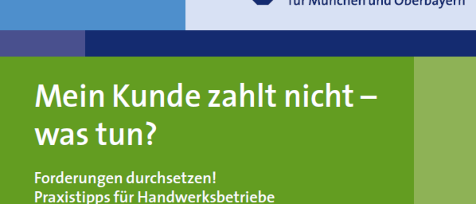 Broschüre Mein Kunde zahlt nicht - was tun?