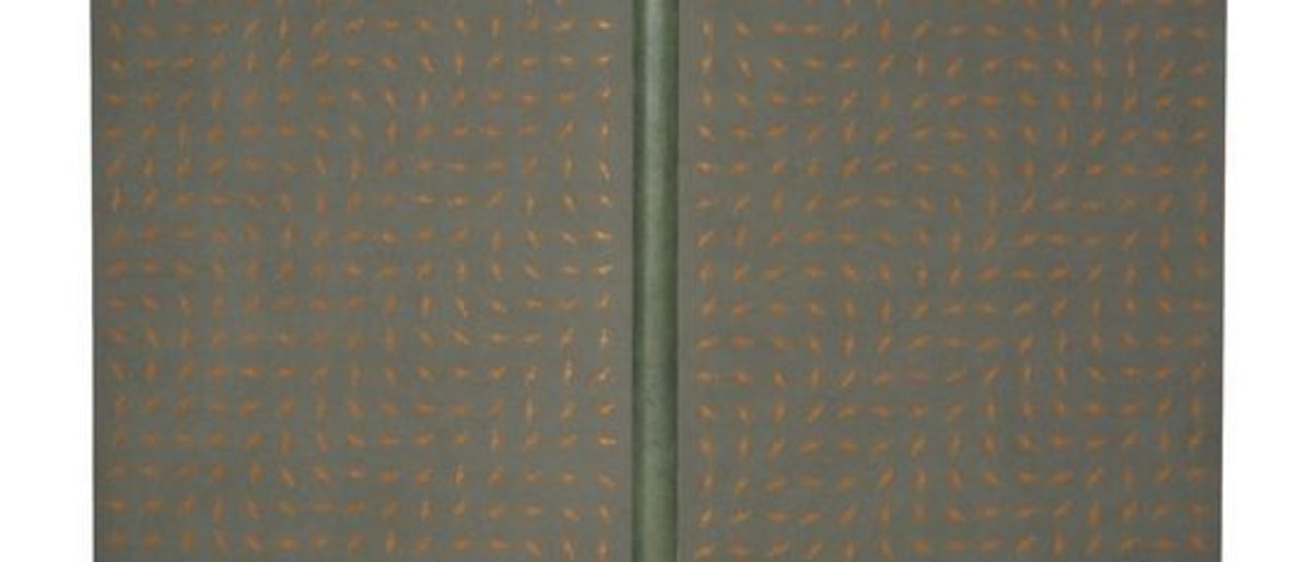 Talente_2006 AS 2.1 "Arno Schmidt, Abend mit Goldrand"; Einband; Franzband, Leder, Papier; 35 x 45 x 22 cm