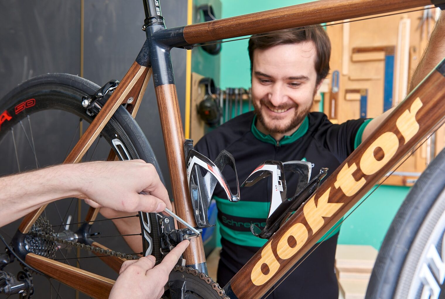 Fahrrad Holzfahrrad Gangschaltung Traumrad Reparatur 