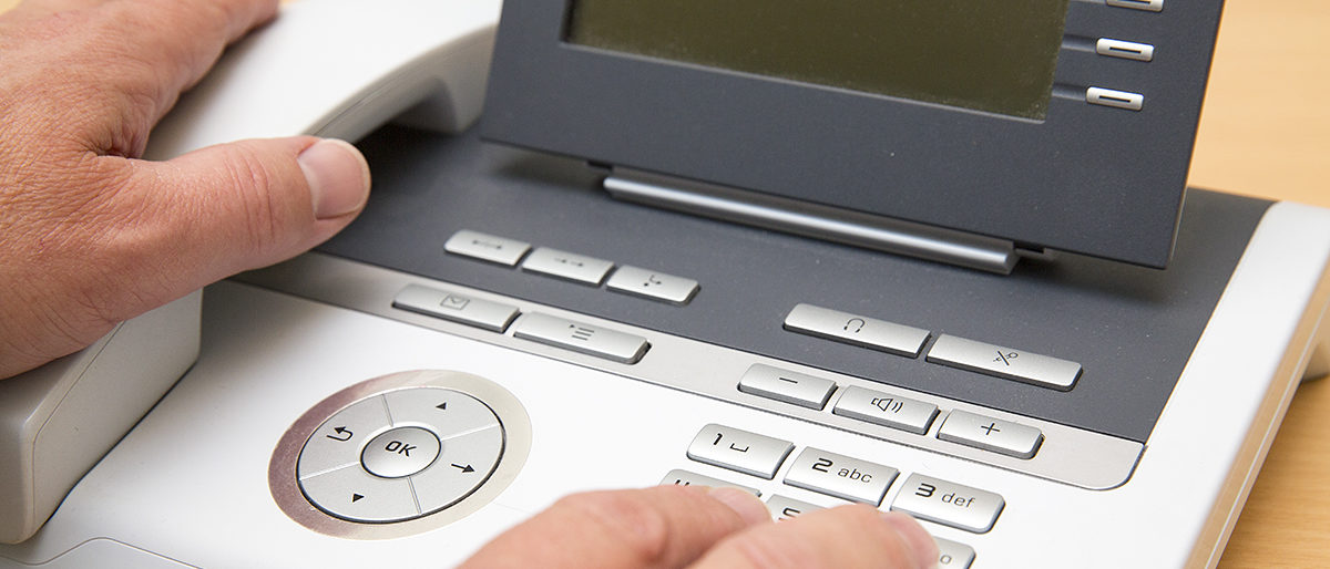 Telefon Hand Hörer Schreibtisch Tasten Wählen Abheben Display Arbeitsplatz