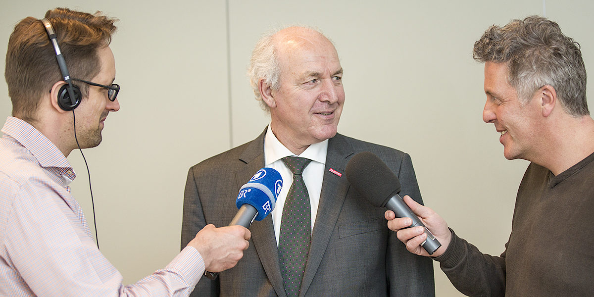 Präsident Franz Xaver Peteranderl stand der Presse Rede und Antwort.