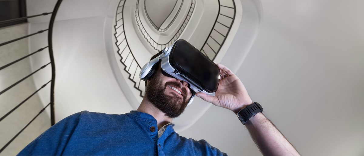 Mitarbeiter der Handwerkskammer f¿r M¿nchen und Oberbayern. Schlagwort(e): Handwerkskammer f¿r M¿nchen und Oberbayern, Mitarbeiter, Arbeit, Beruf, Handwerk, VR, Virtual Reality, 3D Brille