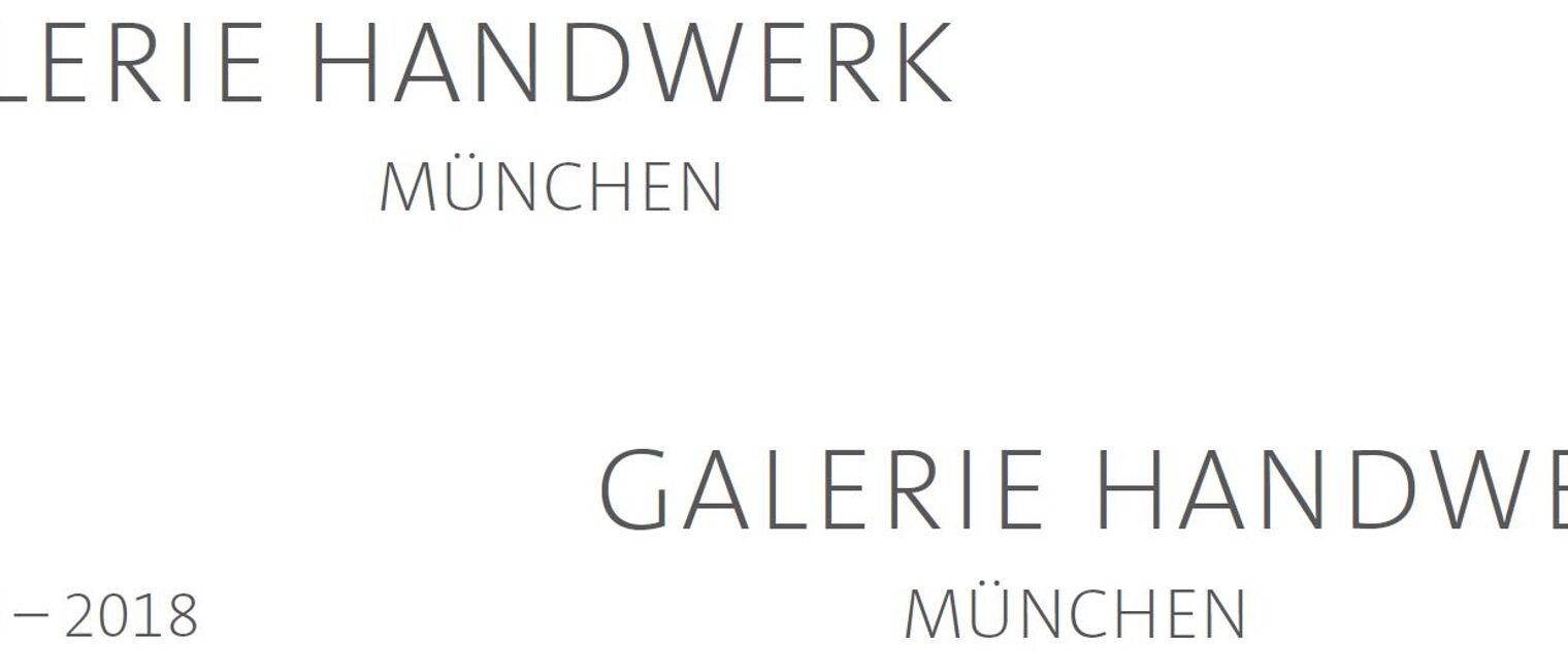 Titelbild, 50 Jahre Galerie Handwerk München