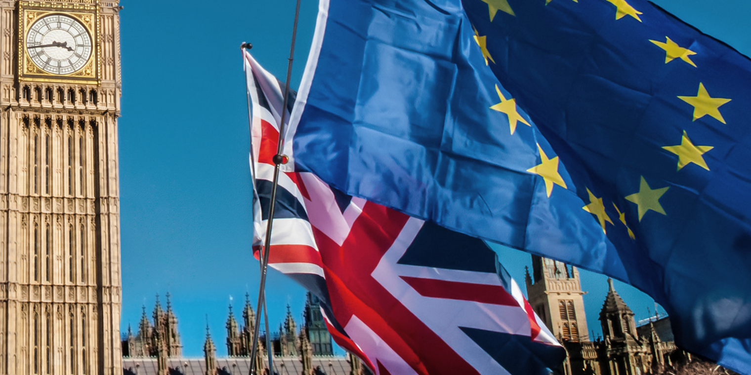 England Uk Brexit EU Fahne big ben London 146100815