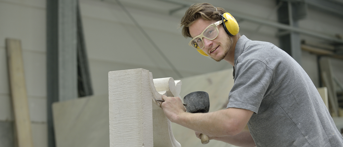 14034 Steinmetz Ohrschutz Schutzbrille Arbeitssicherheit Werkstatt