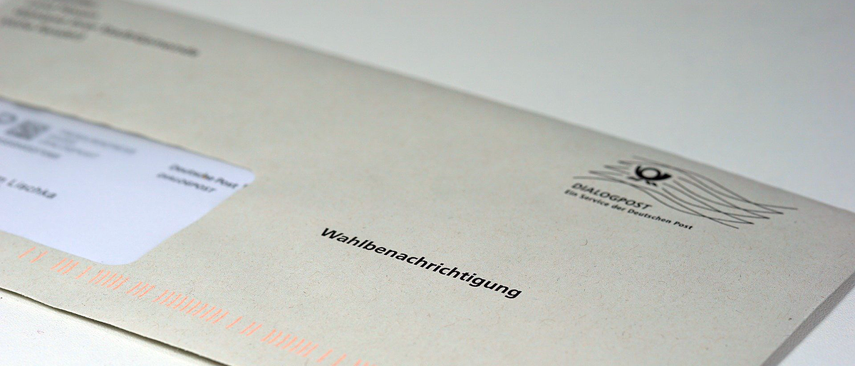 Wahl Brief Umschlag Post