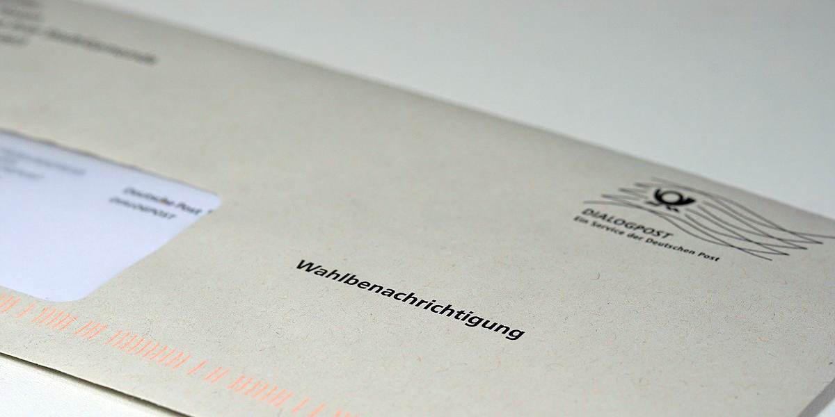Wahl Brief Umschlag Post