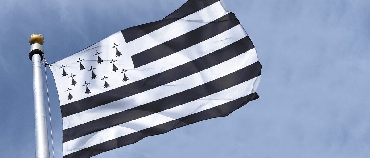 Flagge Fahne Bretagne Frankreich 13507143