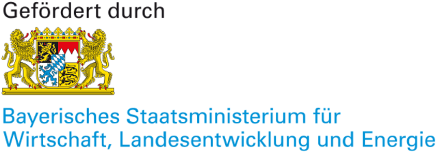 Bayerisches Staatsministerium für Wirtschaft, Landesentwicklung und Energie Logo (gefördert,transparent)