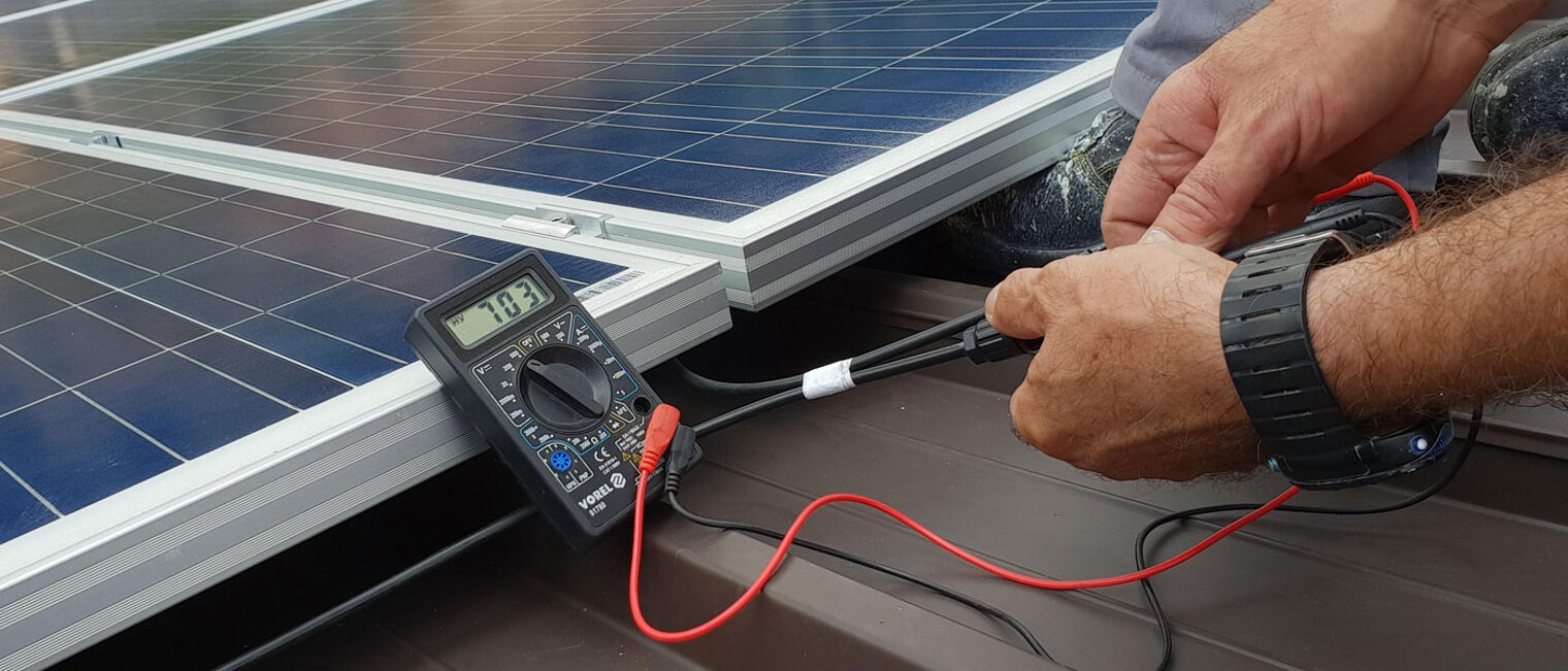 Hand Dach Solar Photovoltaik Spannungsmesser 