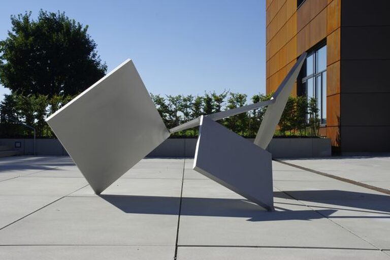 Edelstahlskulptur "Pythagoras" Metallverband Garching