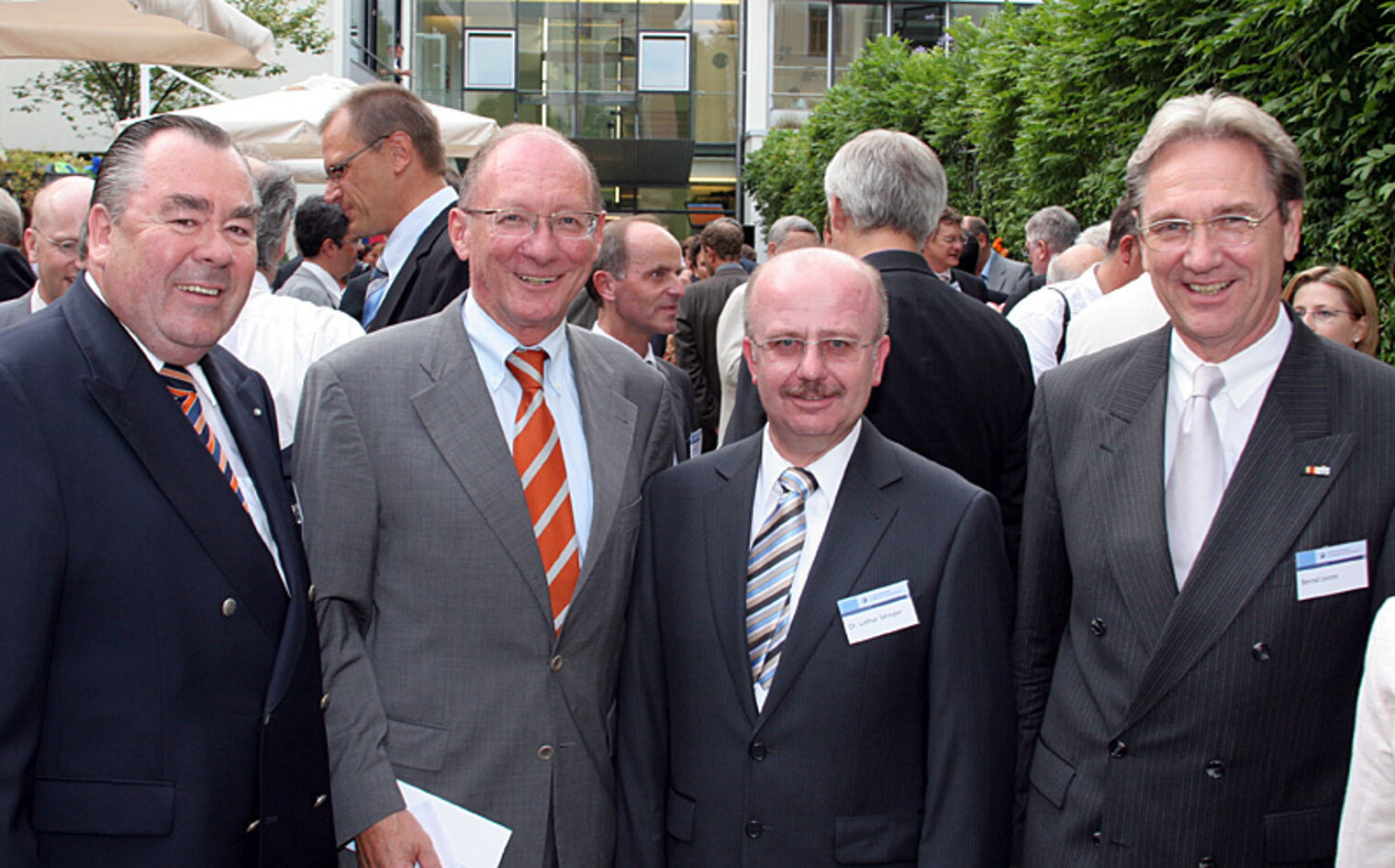 Präsident Heinrich Traublinger, Bayerns SPD-Vorsitzender Franz Maget, stv. HGF Dr. Lothar Semper und HGF Bernd Lenze.