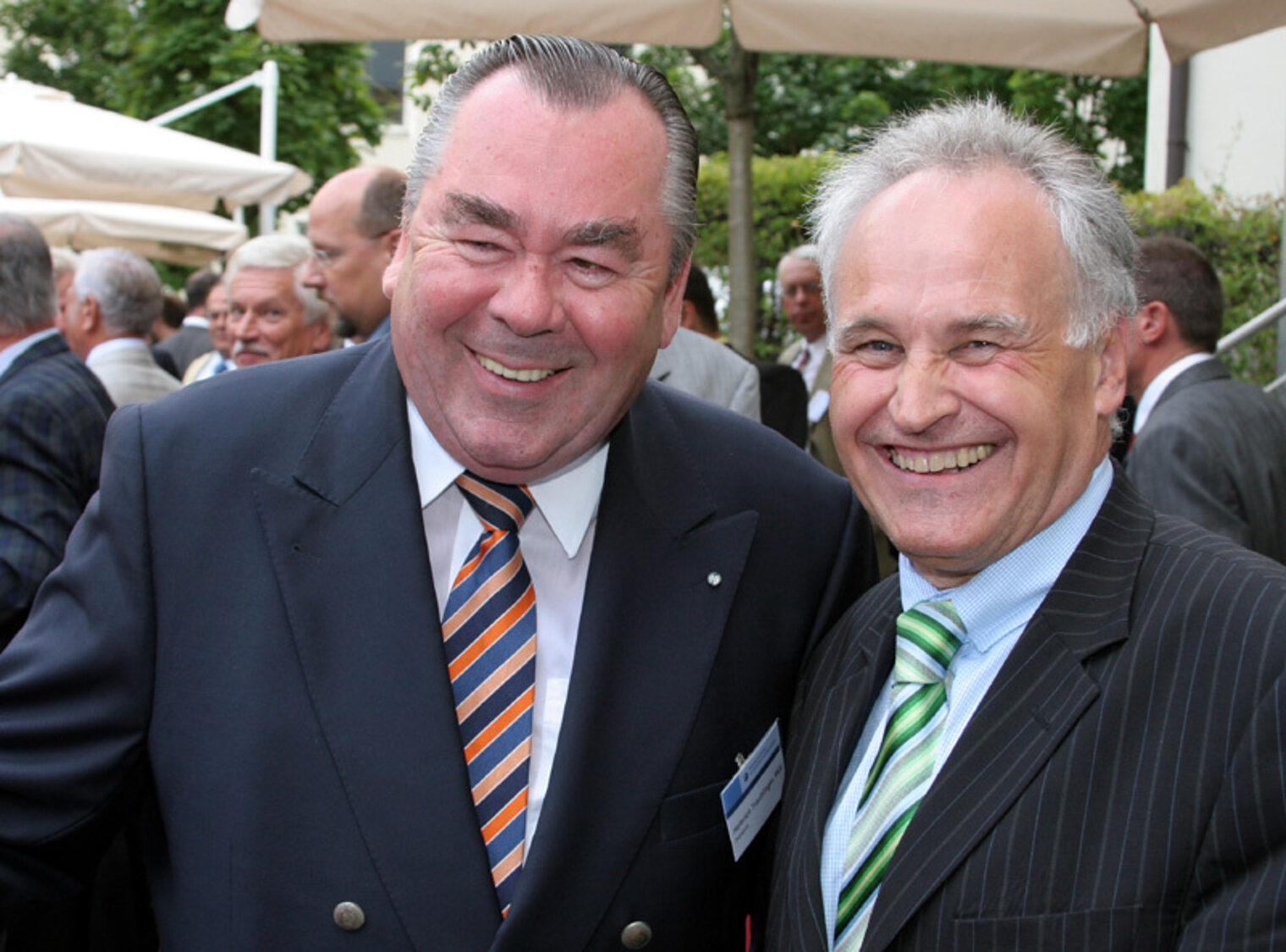 Präsident Heinrich Traublinger mit Wirtschaftsminister Erwin Huber.