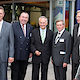 Finanzstaatssekretär Franz Meyer, Kultusminister Siegfried Schneider, Präsident Heinrich Traublinger, Wirtschaftsminister Erwin Huber, Landtagspräsident Alois Glück, HGF Bernd Lenze, Arbeitsministerin Christa Stewens und Innenstaatssekretär Georg Schmid.