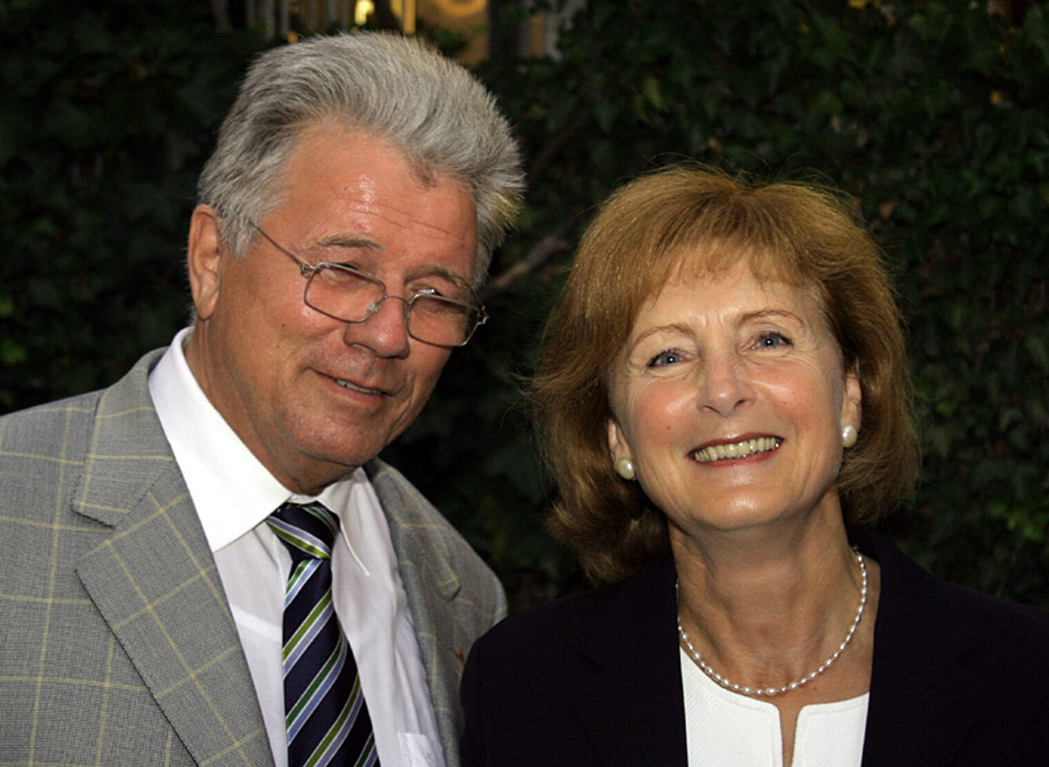 Vizepräsidient Werner Obermeier mit der SPD-Landtagsabgeordeneten Dr. Hildegard Kronawitter.