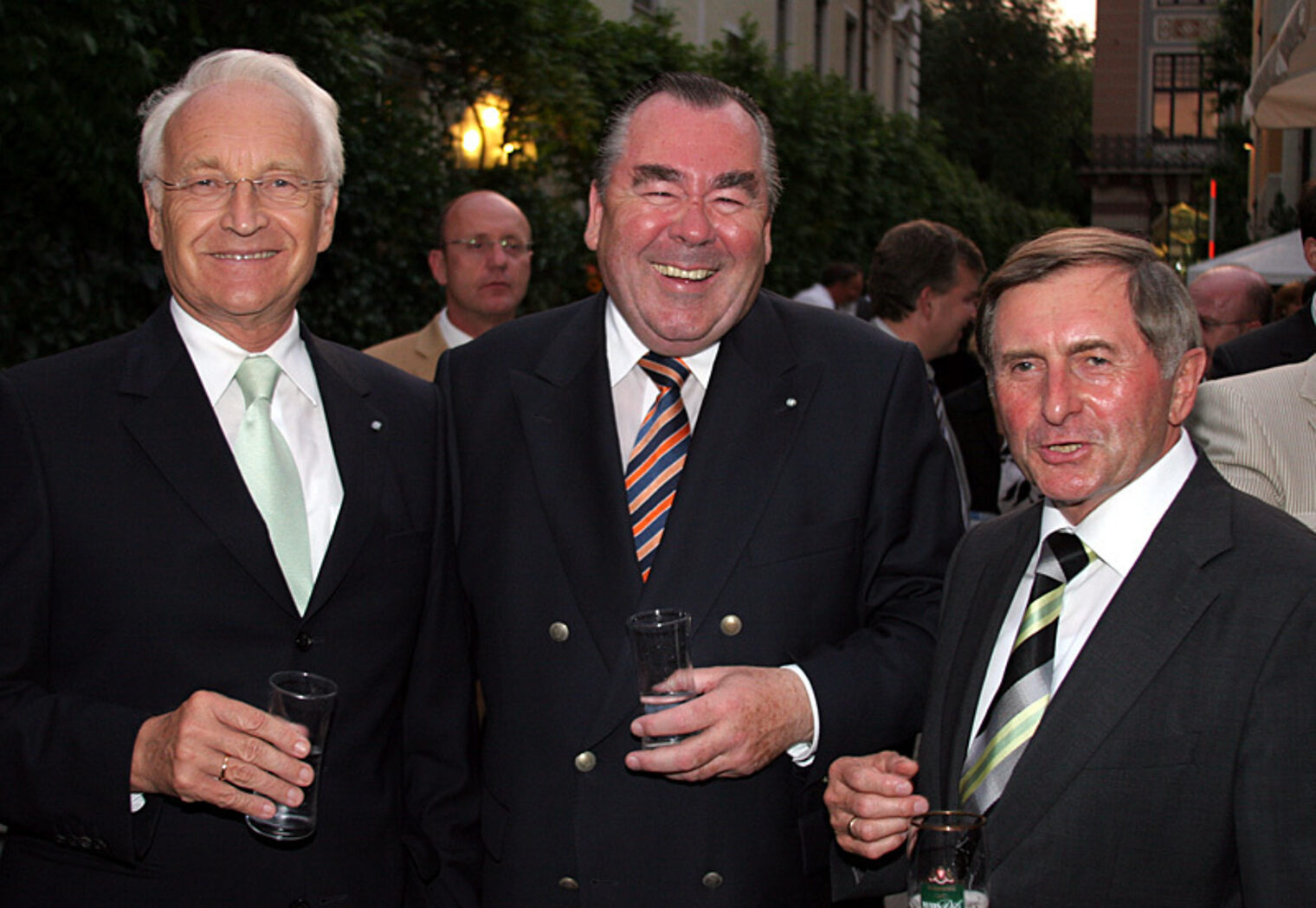 Ministerpräsident Dr. Edmund Stoiber, Präsident Heinrich Traublinger und Landtagspräsident Alois Glück.