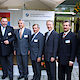 (v.l.n.r.) Der Leiter der Staatskanzlei, Staatsminister Erwin Huber, Handwerkskammer-Präsident Heinrich Traublinger, MdL, Finanzminister Prof. Dr. Kurt Faltlhauser, Landtags-Präsident Alois Glück, Umweltminister Dr. Werner Schnappauf, Finanzstaatssekretär Franz Meyer und Hauptgeschäftsführer Bernd Lenze
