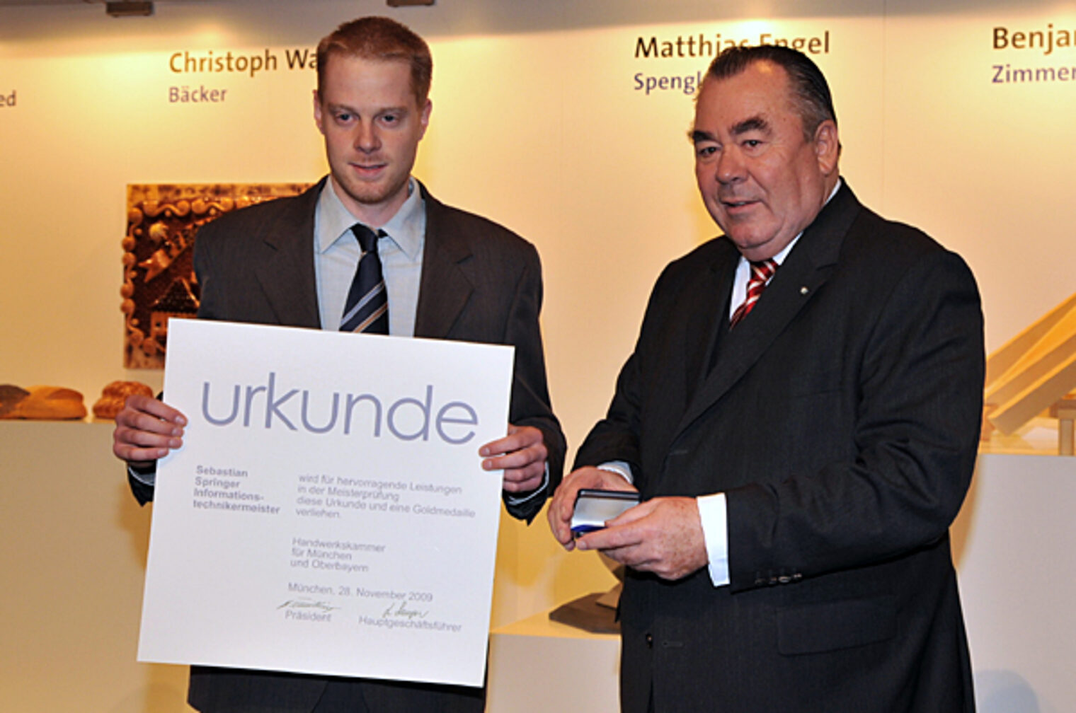 Jahresbestmeister auf der Meisterfeier 2009