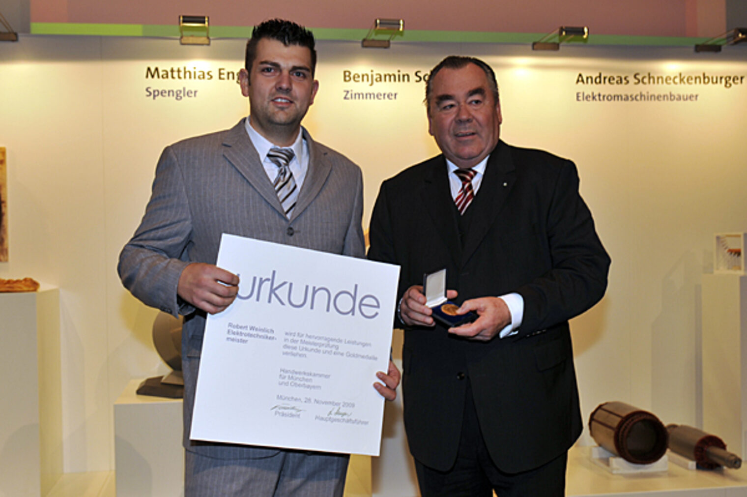 Jahresbestmeister auf der Meisterfeier 2009
