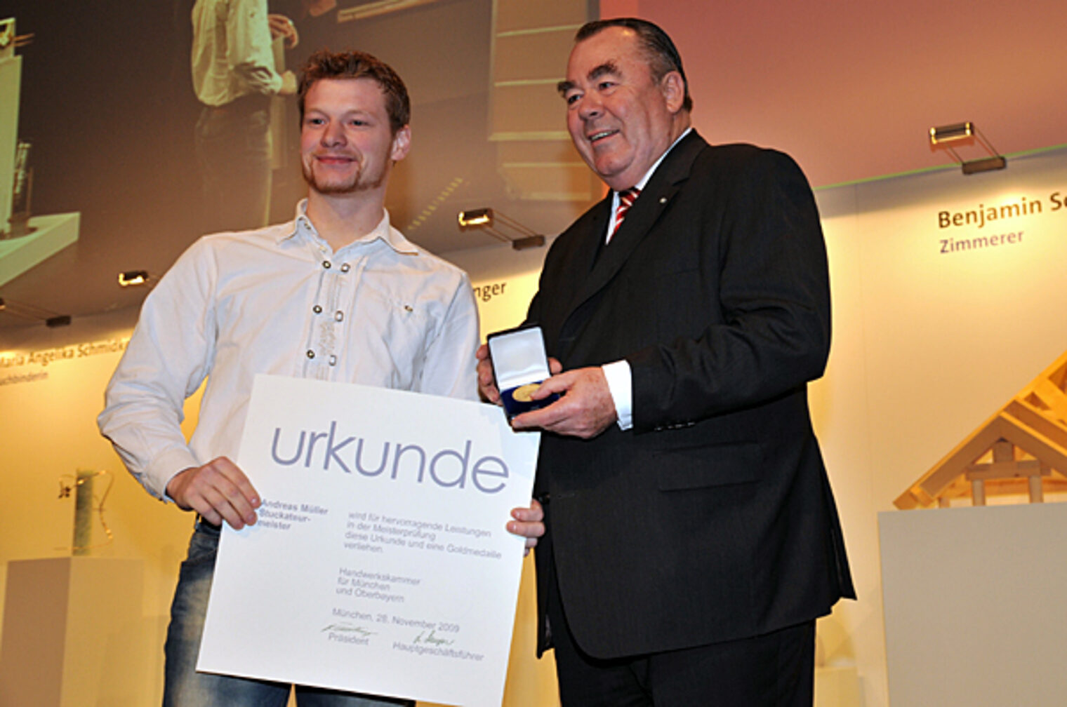 Jahresbestmeister auf der Meisterfeier 2009