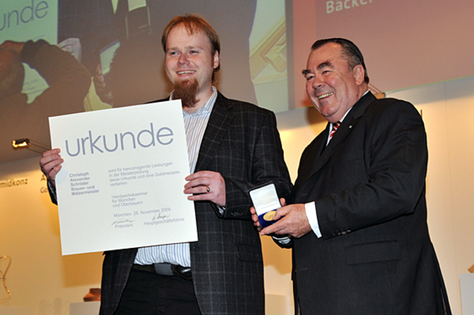 Jahresbestmeister auf der Meisterfeier 2009
