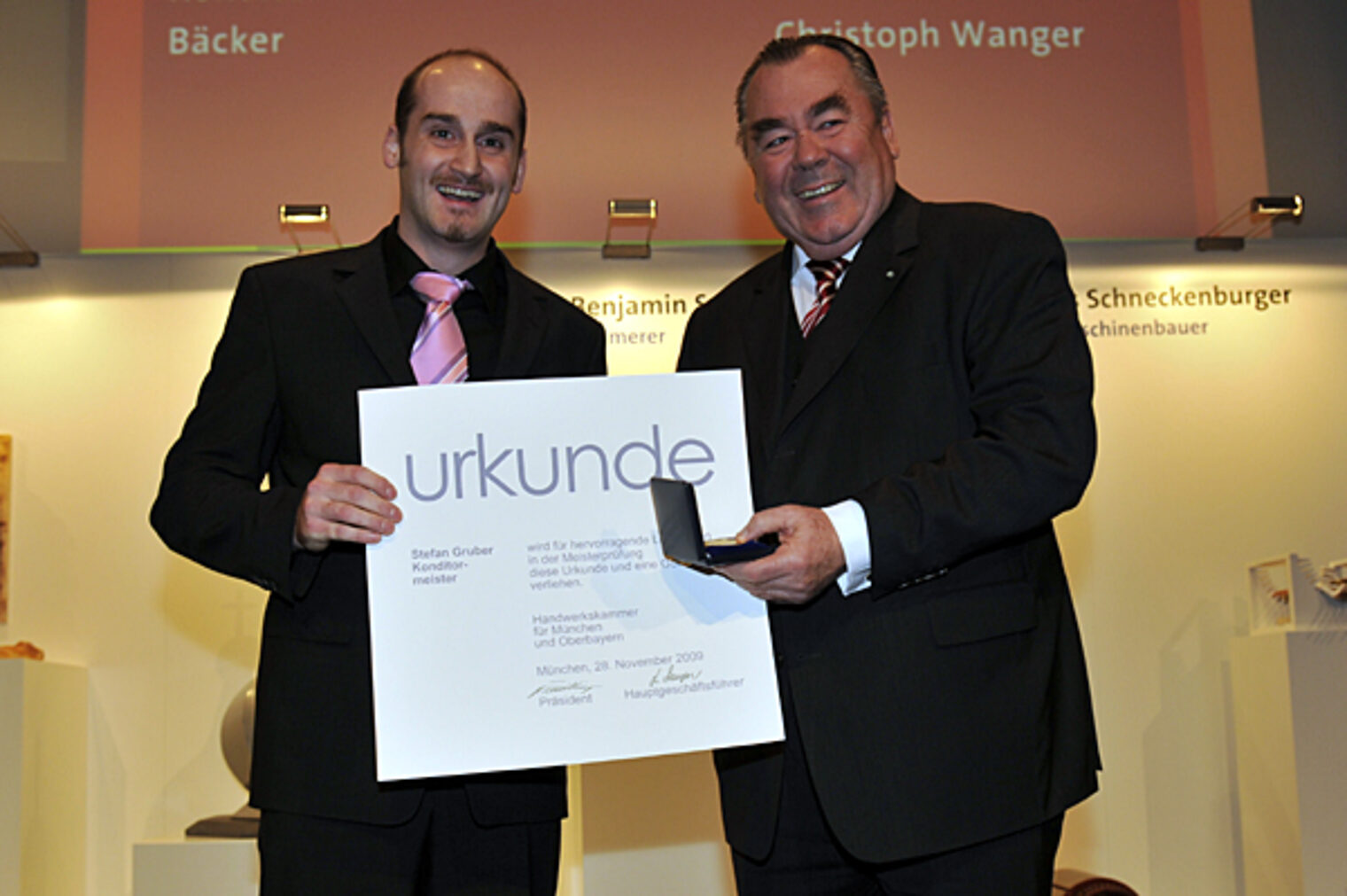 Jahresbestmeister auf der Meisterfeier 2009