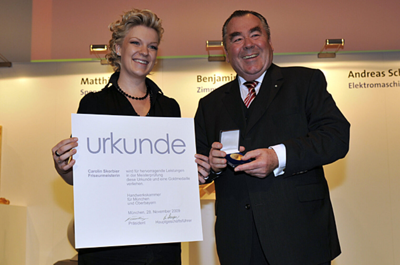 Jahresbestmeister auf der Meisterfeier 2009