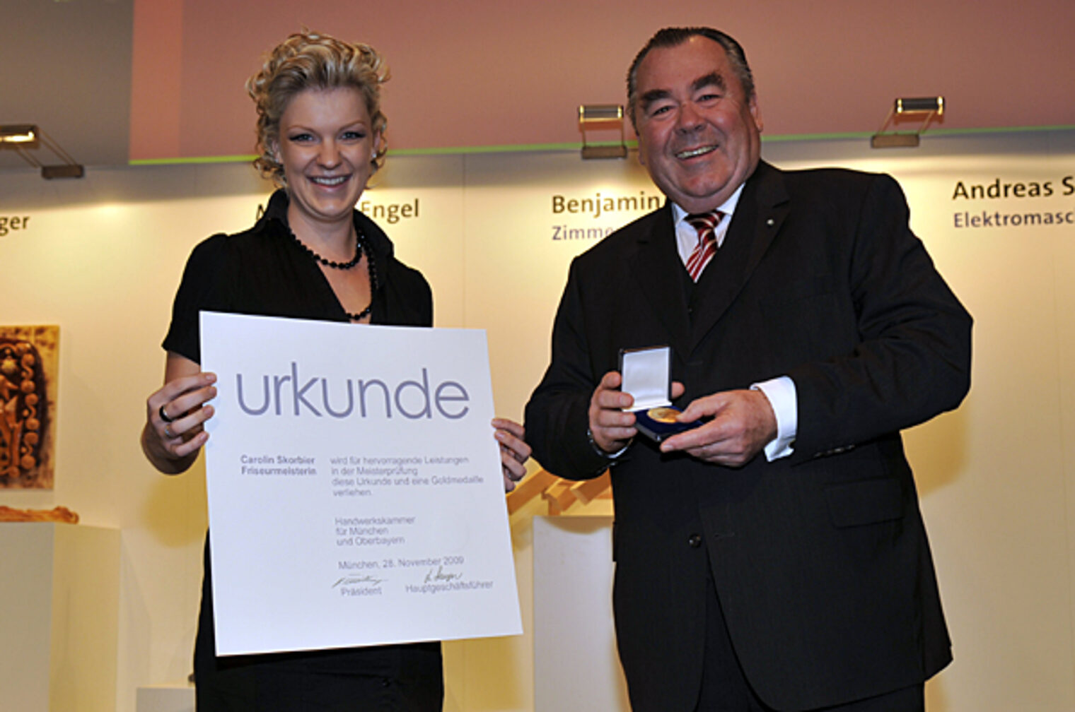 Jahresbestmeister auf der Meisterfeier 2009