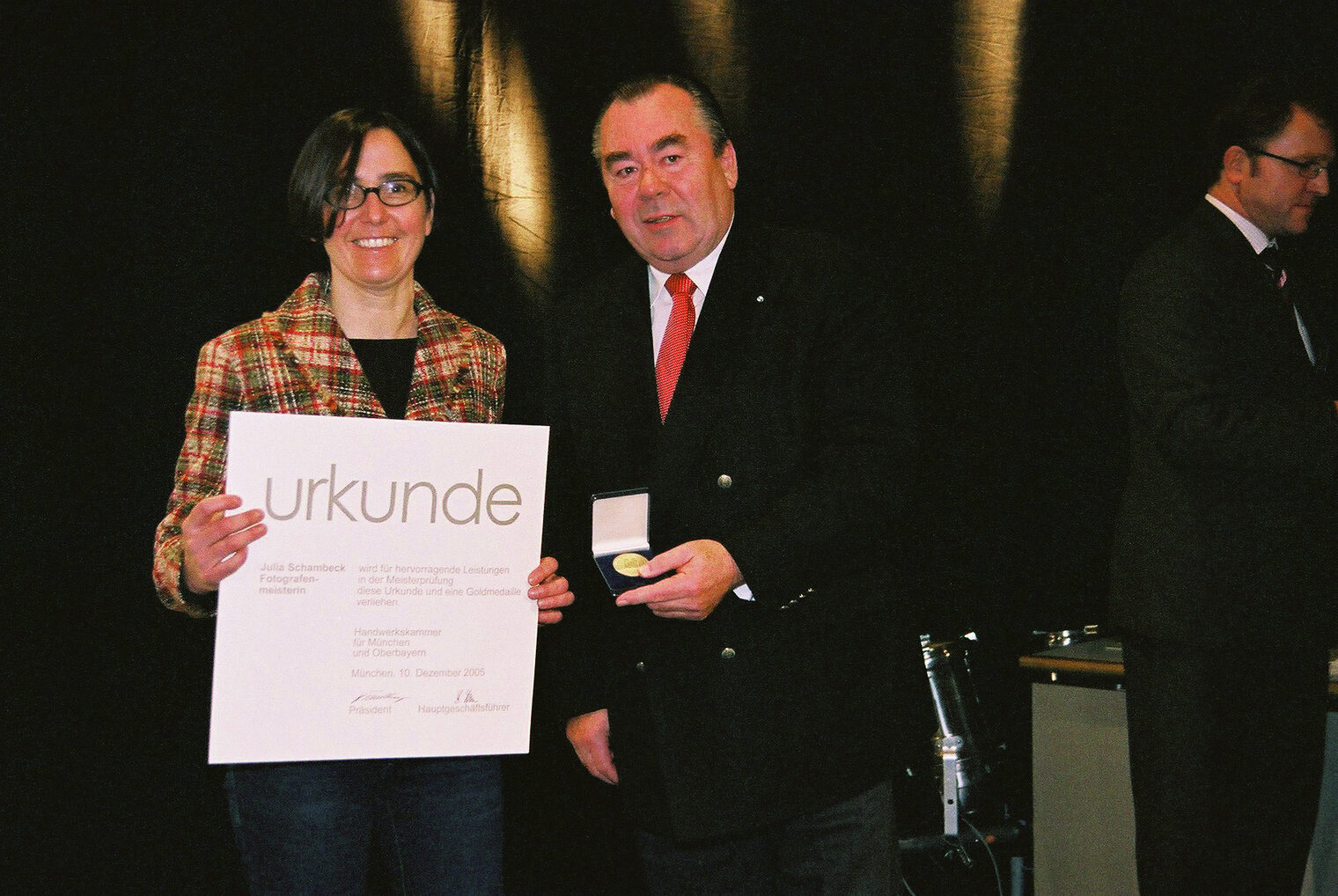 Bilder der Meisterfeier vom 10. Dezember 2005 im Internationalen Congress Centrum München