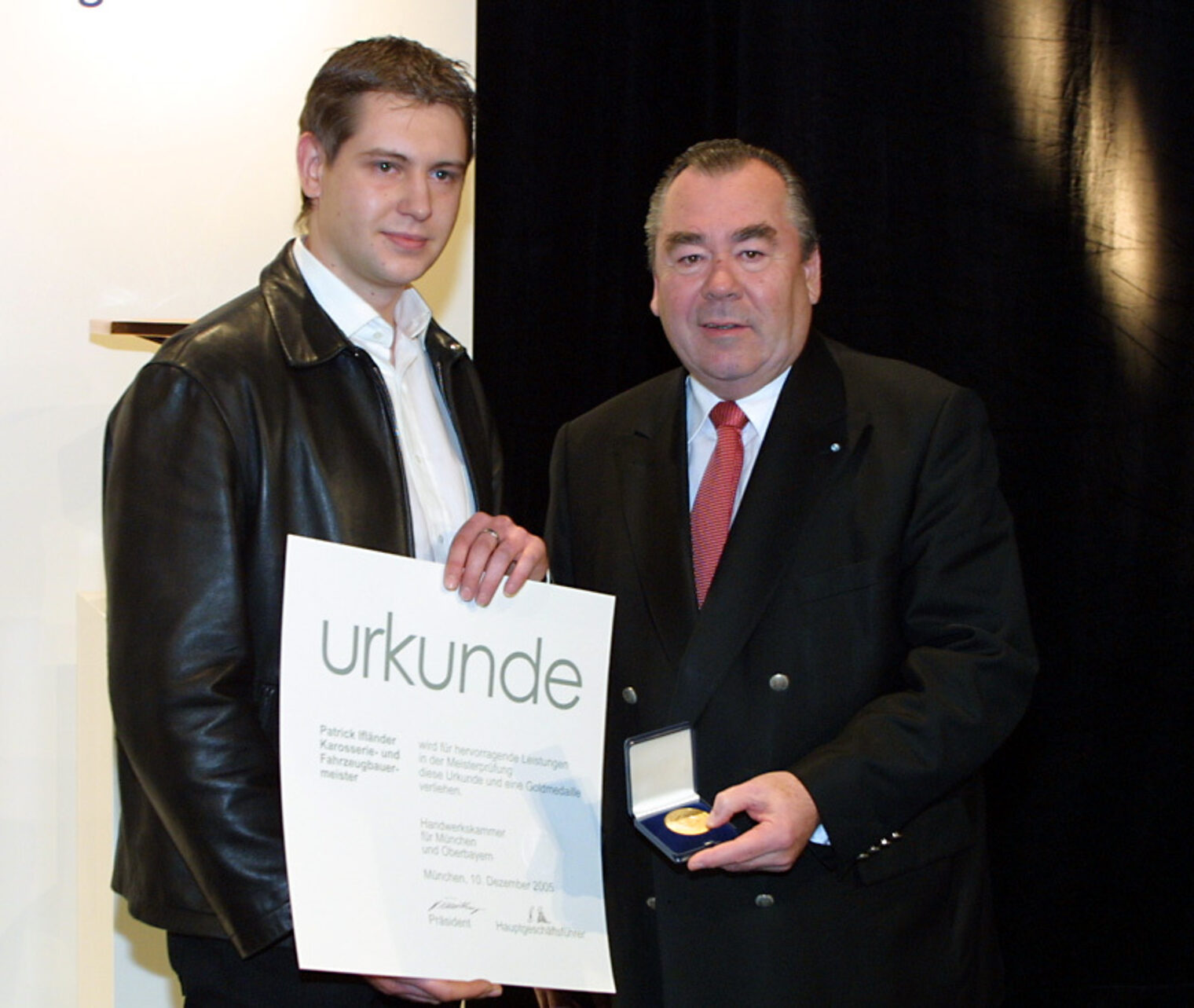 Bilder der Meisterfeier vom 10. Dezember 2005 im Internationalen Congress Centrum München