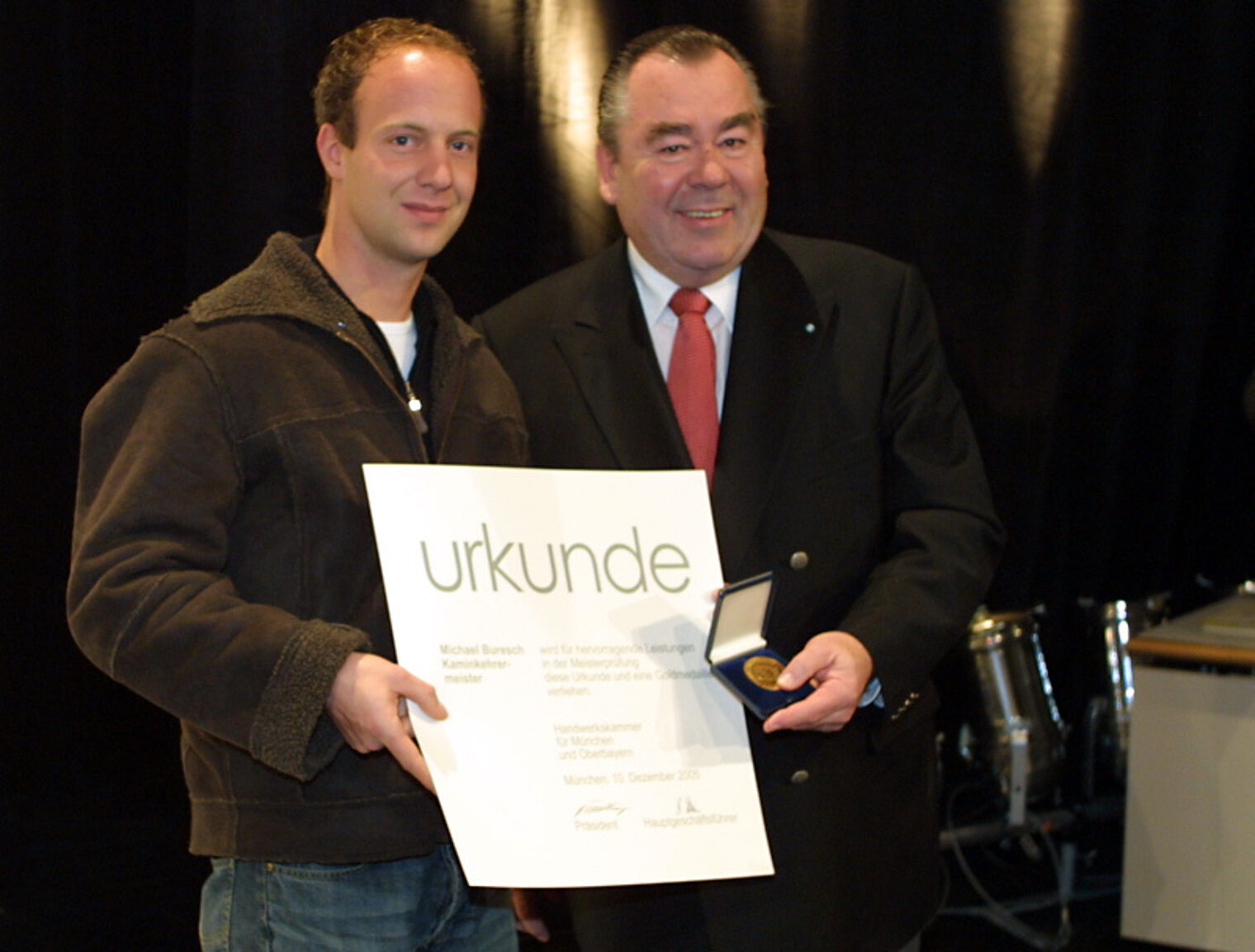 Bilder der Meisterfeier vom 10. Dezember 2005 im Internationalen Congress Centrum München