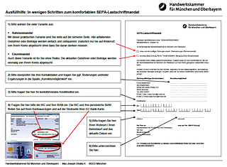 Ausfüllhilfe: In wenigen Schritten zum komfortablen SEPA-Lastschriftmandat